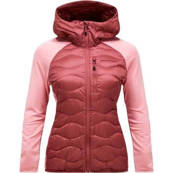 Peak Performance Дамско пухено яке Peak Performance Women's Helium Down Hybrid Hood Down jacket - Wild Rouge (104-4160-1114)