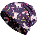 Unuo fleecová čepice Jednorožci