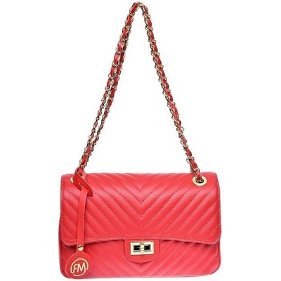 Roberta M dámská kožená kabelka RM2213 Rosso