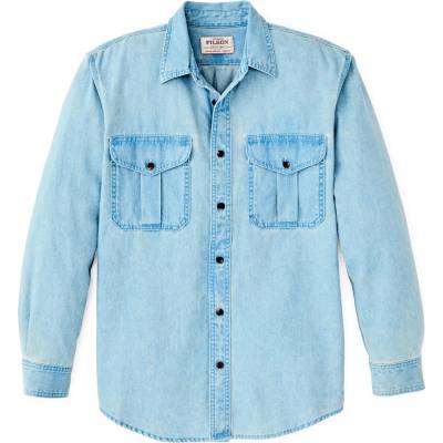 Filson Мъжка риза с копчета Filson Denim Guide Shirt - Light Indigo - размер XL (033-2733-0314)