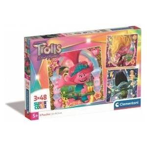 Clementoni Trolls 3 puzzle 3x48pcs