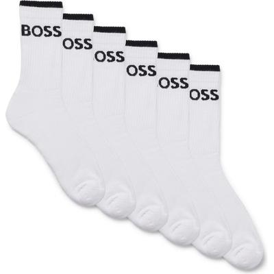 Boss Чорапи Boss Men's Stripe Crew Socks - White 100