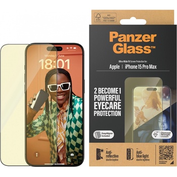 Panzer Стъклен протектор PanzerGlass за Apple iPhone 15 Pro Max AntiR/AntiBL UWF wA