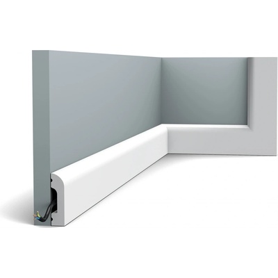 Orac Decor podlahová lišta SX182 Bílá 50x13 mm 2 m