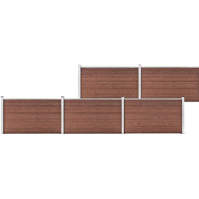 vidaXL Zahradní plot WPC 872 x 106 cm hnědý
