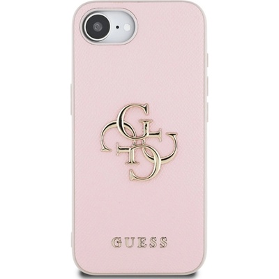 GUESS Калъф GUESS за iPhone 16e, PU Grained 4G Metal Logo, GUHCPSE4PGT4MBP (GUHCPSE4PGT4MBP)