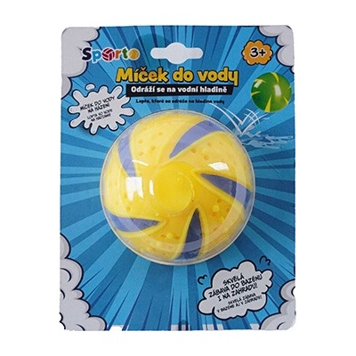 SPORTO Míček do vody 8cm žlutý