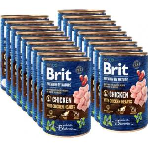 Brit Premium by Nature Пилешко с пилешки сърца 24x400г