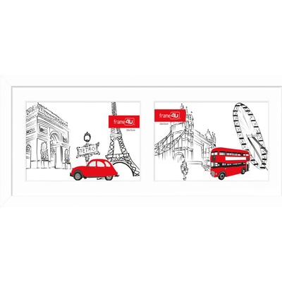 STYLER Рамка за снимки Japan 15 x 37 см бяла (RA-13196)