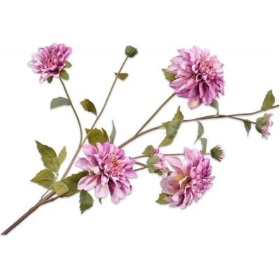 Jiřinka - Dahlia větev růžová V105 cm
