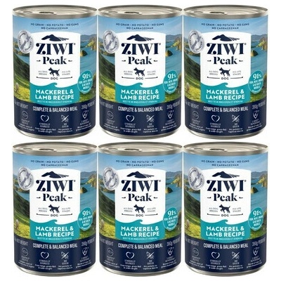 Ziwipeak Adult Dog Mackerel & Lamb 6 x 390 g