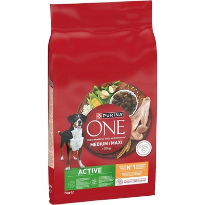 Purina One Medium / Maxi Active Chicken 7 kg