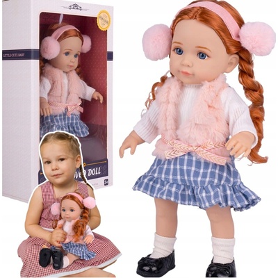 Stator Z1092 Dievčatko s dlhými vlasmi a vrkočmi 36 cm