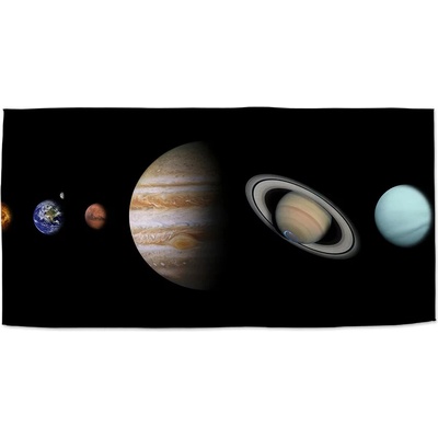 Sablio Ručník s potiskem Planety a slunce 50 x 100 cm