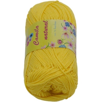 Bellatex Příze CAMILA natural 50g / 125 m žlutá