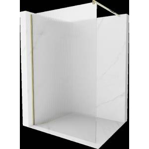 Mexen Kioto Душ преграда Walk-in 130 x 200 cm, резки 8 mm, златна - 800-130-101-50-09 (800-130-101-50-09)