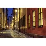 DIMEX ART Флизелинов фототапет стара осветена улица 375 x 250 см