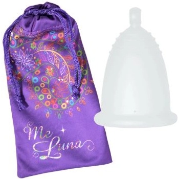 Me Luna Менструална чашка Me Luna размер L плюс 10 таблетки за стерилизация Класик (Classic) Топче Бял