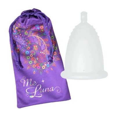 Me Luna Менструална чашка Me Luna размер L плюс 10 таблетки за стерилизация Класик (Classic) Топче Бял