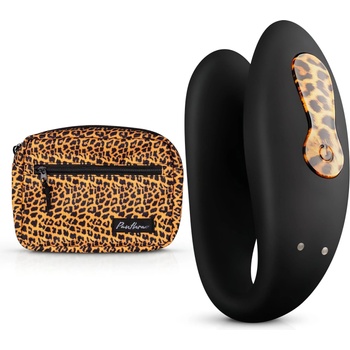 Panthra Zuna - акумулаторен, водоустойчив двойка вибратор (леопард-черен)