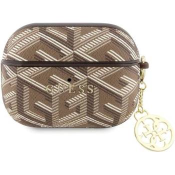 Guess Кейс Guess GUAPPGCE4CW за AirPods Pro, кафяв, GCube Charm