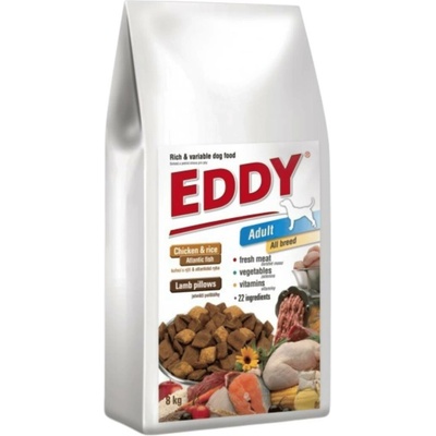 EDDY Adult All Breed kuřecí s polštářky s jehněčím 8 kg
