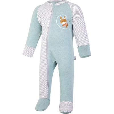 Little Angel Overal smyk DR Outlast® lišejník melír pruh bílošedý melír