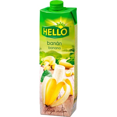 Hello banán s vlákninou 1 l