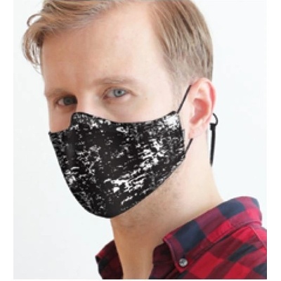 Bloch rouška antibakteriální strečová pro dospělé A005A černobílá – Zboží Mobilmania