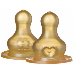 Bibs Комплект биберони за бутилка Bibs - Среден поток, 2 броя (5000002) - baby
