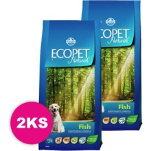 Ecopet Natural Dog Fish Medium 2 x 14 kg