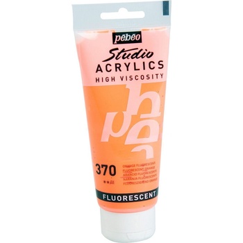 Pébéo 69.2062 АКРИЛНА боя 370 Fluorescent Orange 100 ml 1 бр (69.2062)