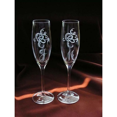 Rytiskla cz svatební skleničky flétna 0522 p dd 2 x 170 ml