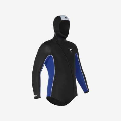 DECATHLON SCD 5,5 mm černo-modrá Pánská bunda s kuklou