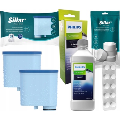 Sillar Philips Saeco 2 ks + tablety + odvápňovač Philips
