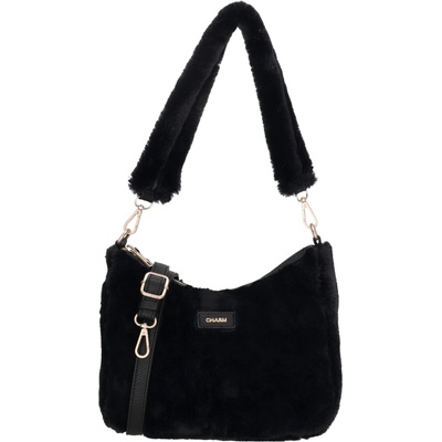 Charm London dámská crossbody kožešinová kabelka Alaska černá