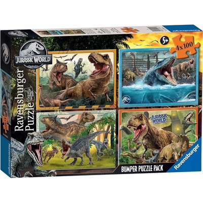 Ravensburger 4x100 Jurský svět 100 dílků