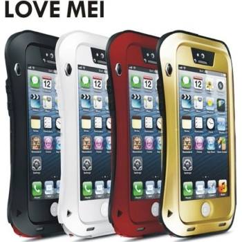 Pouzdro LOVE MEI POWERFULL iPhone 5S bílé
