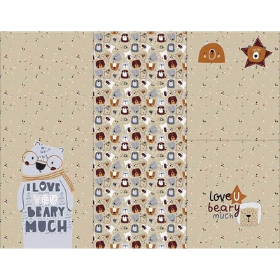 Takoy Panel na fusak z kočárkoviny 155x120 love u beary much