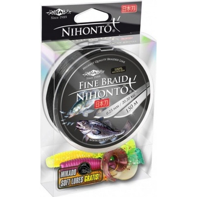 Mikado Nihonto Fine Braid Black 150m 0,10mm 7,7kg