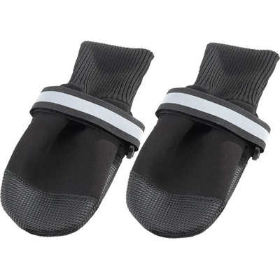 Ferplast Dogs Shoes XL - Защитни обувки тип чорап за кучета, 2 броя, 9 x 10 x h 11 см. - черни