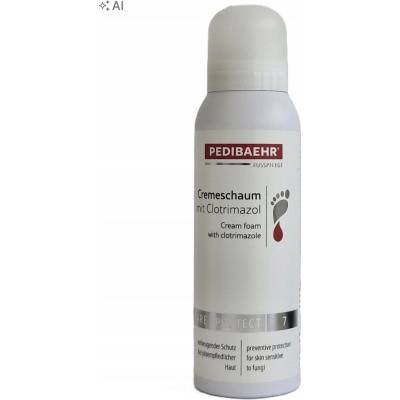 PEDIBAEHR Krémová pěna s klotrimazolem a s ureou (10%)) 125 ml