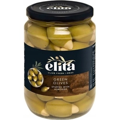Elita Zelené olivy s mandlí 700 g