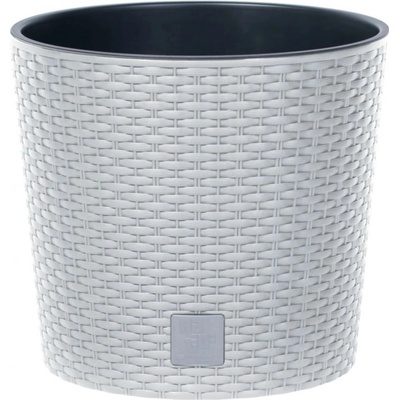 Prosperplast Kvetináč s vkladom Rato Round 20 cm biely