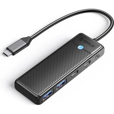 ORICO кабел PAPW2AC-C3-05-BK-EP - USB3.1 Type-C хъб, 2xUSB3.0, 2xUSB-C връзки (PAPW2AC-C3-05-BK-EP)