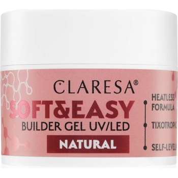 Claresa Soft&Easy Builder Gel основно гел покритие за нокти цвят Natural 12 гр