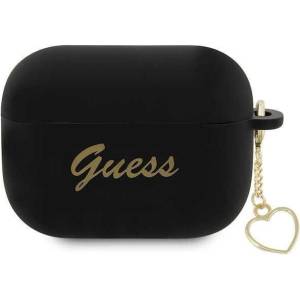 Guess Кейс Guess GUAP2LSCHSK за AirPods Pro 2, черен / черен, Silicone Char (GUE002659-0)