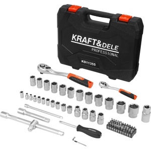 Kraft&Dele Комплект вложни ключове 1/4" и 1/2" 72бр 67848 (kd11355)