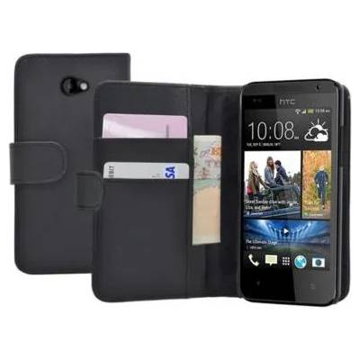 HTC Desire 601 Wallet Кожен Калъф + Скрийн Протектор