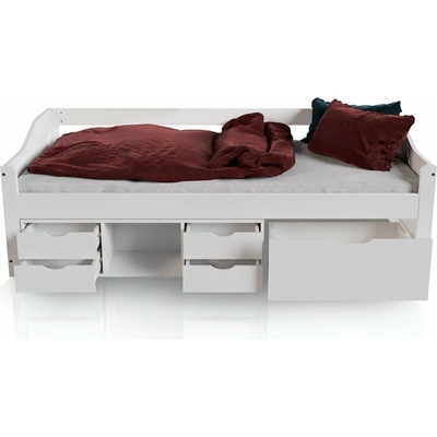 FurniGO Nalu s úložným prostorem bílá